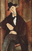 Amedeo Modigliani Portrat des Mario Varfogli oil